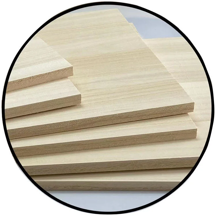 Wholesale Factory Supply populaire peu cher poids léger blanchi Paulownia Wood