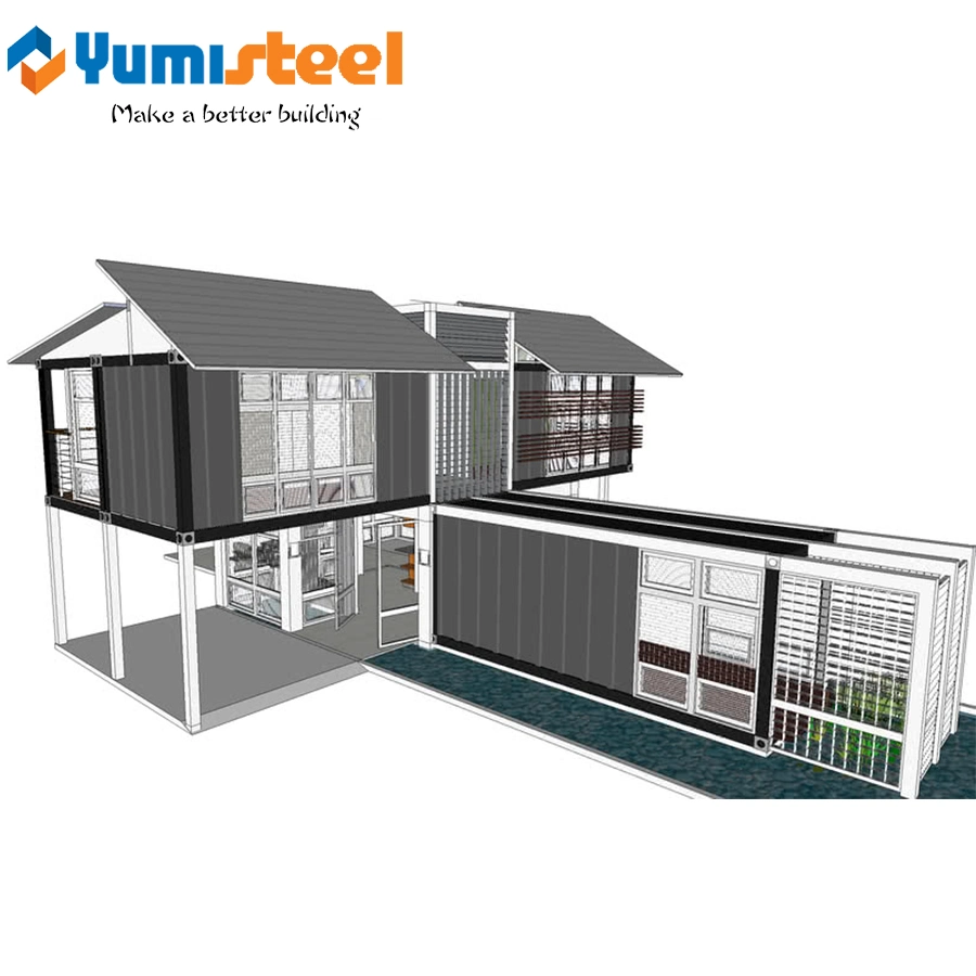 Rockwool Sandwich Composite Panel Prefab House/Mobile Hospital/Shipping Container