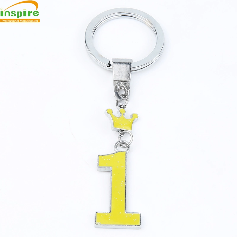 Promotion Souvenir Gift Free Samples Custom Wholesale/Supplier Metal Letter Key Rings