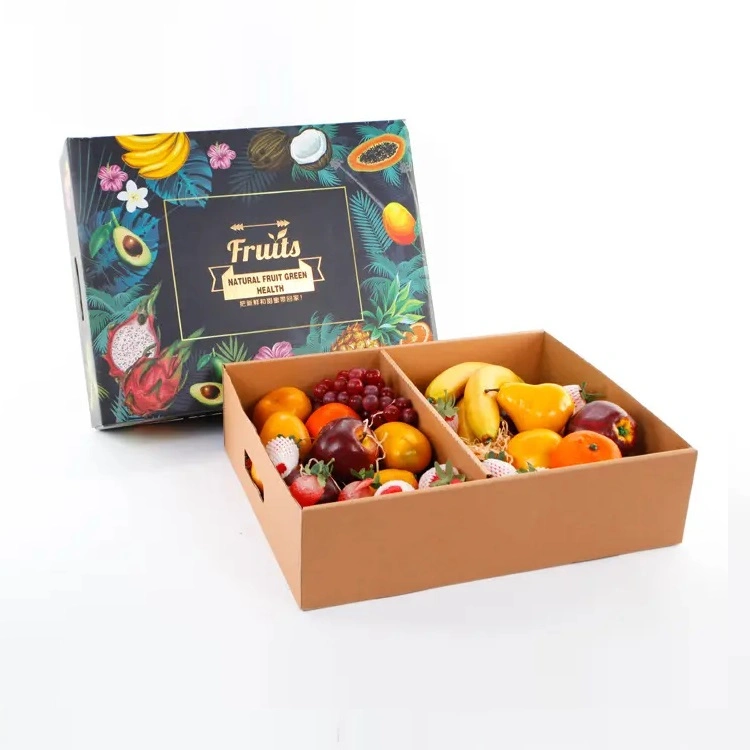 Foldable Double Layers Corrugated Box Cherry/Fruit Packing Carton