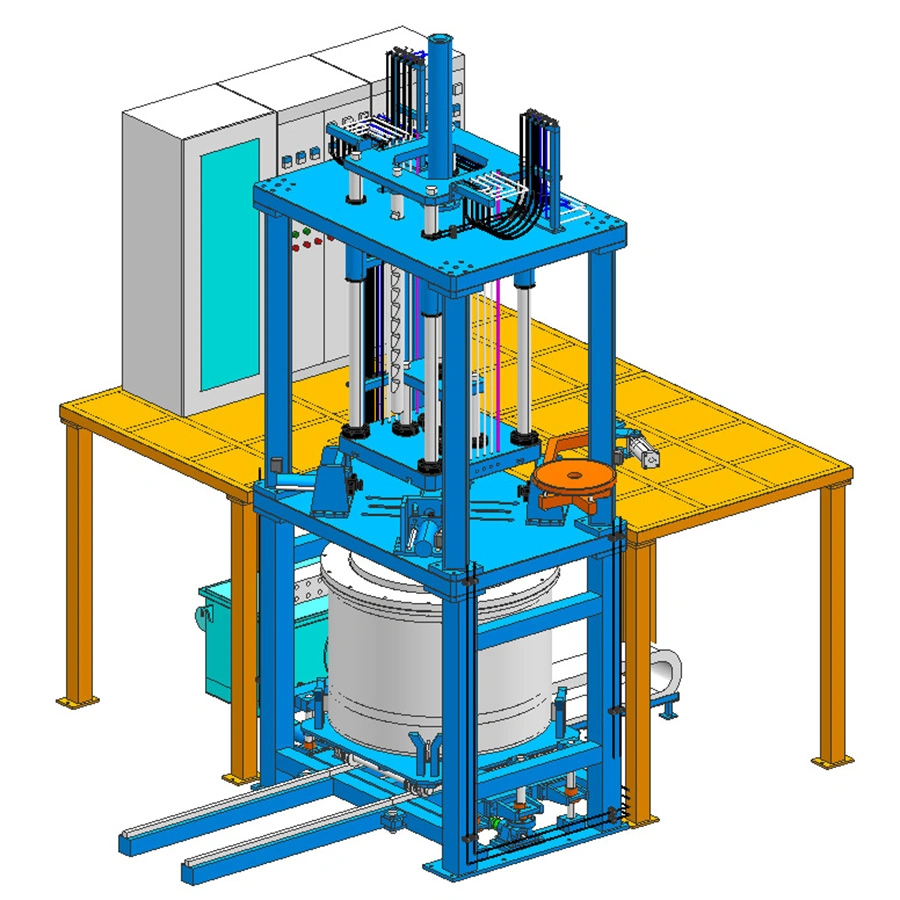 Asia Low Pressure Casting Machine with Aluminum Hydraulic Couples