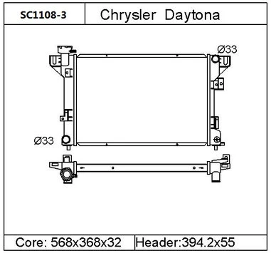 Quality Supplier for Car Radiator Dodge OEM 4401966