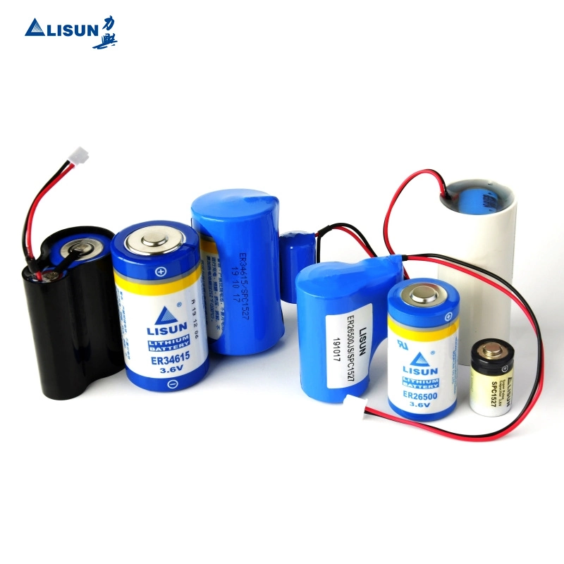 Alta voltagem 3,6V ER34615 tamanho D 19000mAh Li-Socl Lisun2 Não recarregável Bateria cilíndrico de alimentação do detector do Veículo