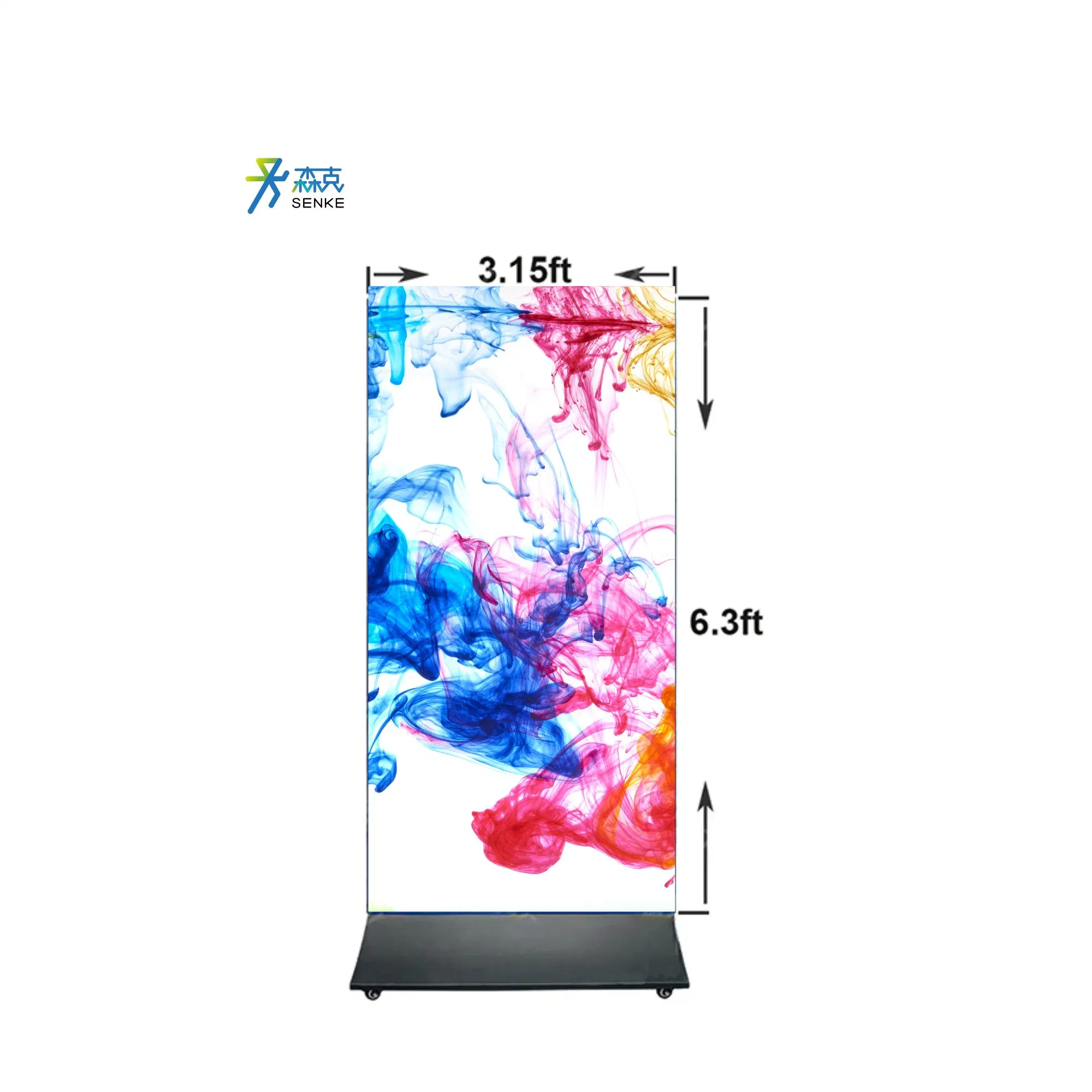 Senke WiFi 4G Digital Outdoor Indoor Movable LED Poster WiFi Remote Advertising Display