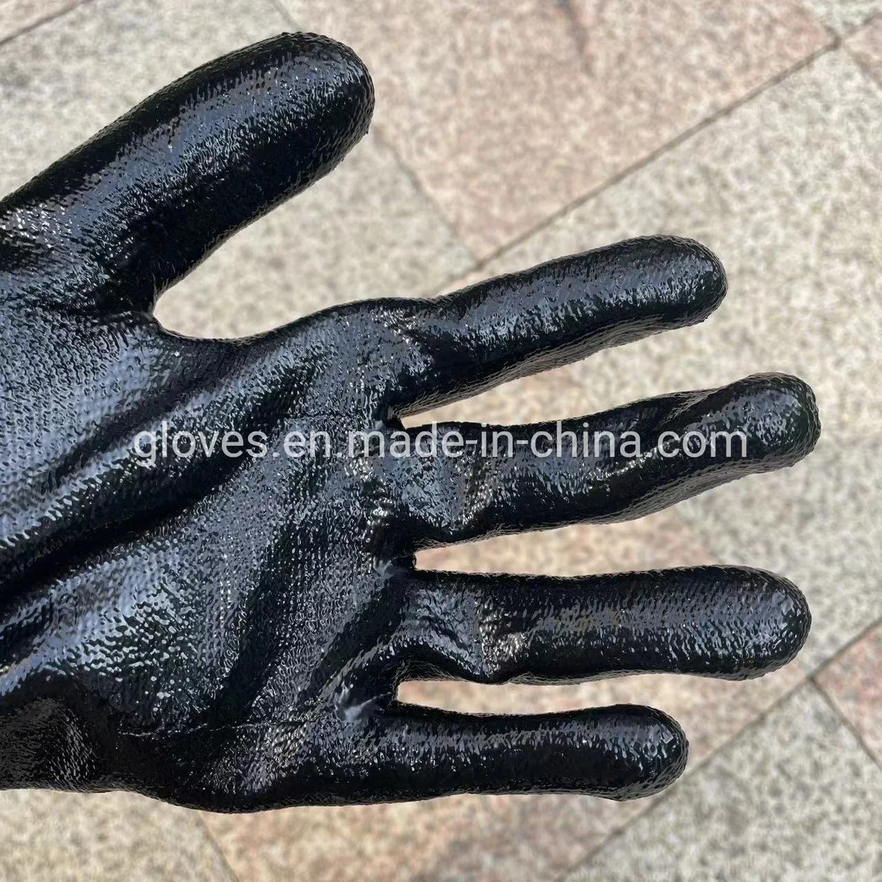 13G Chineema Knitted Cut Resistant Gloves with Nitrile Palm Coated