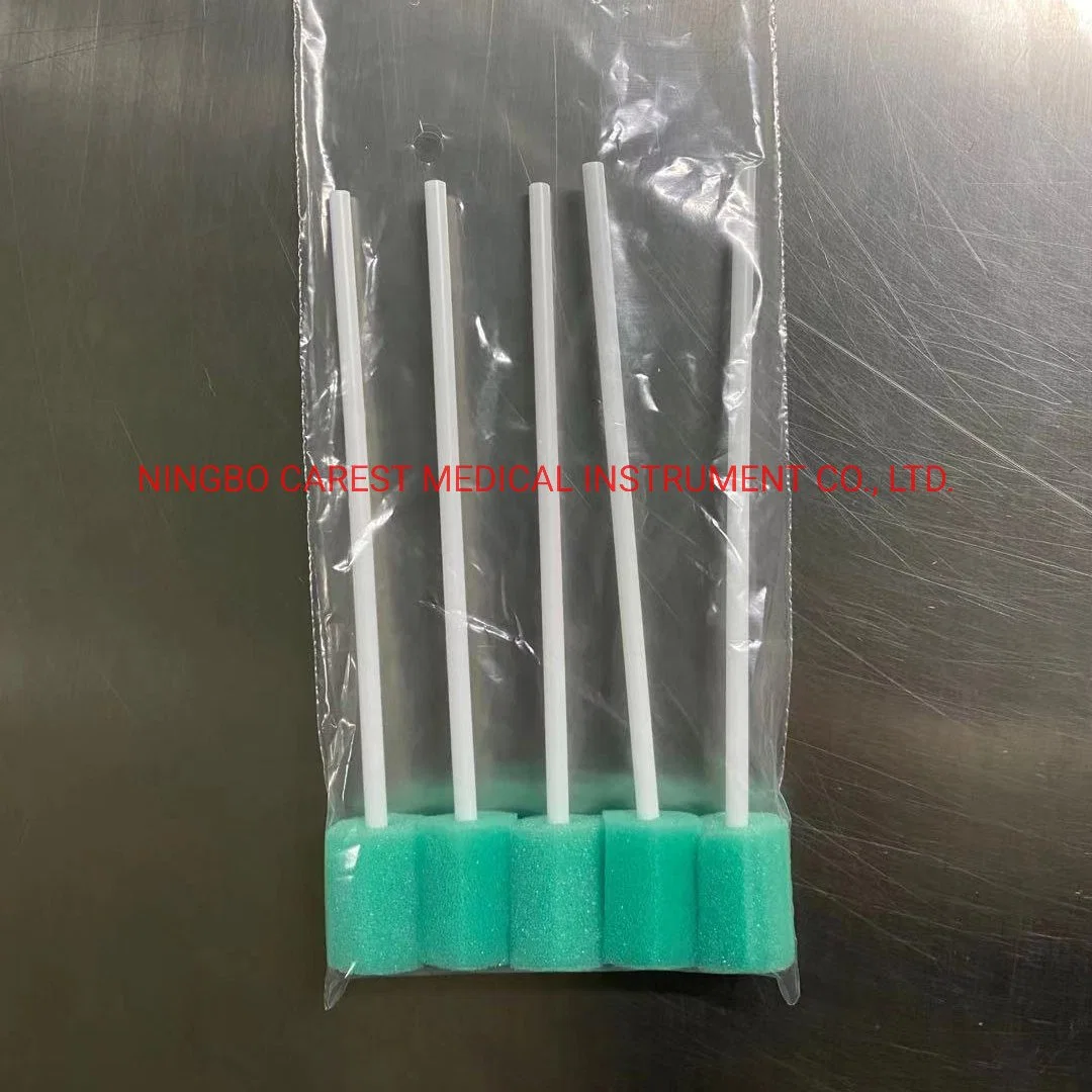 Uso médico Disposable Oral Swabs esponja Oral Stick