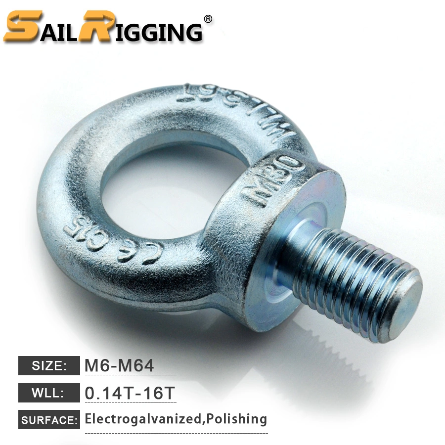 Wholesale/Supplier Hardware Rigging DIN580 Carbon Steel Drop Forged Galvanized Lifting Eye Bolt with Metric Thread