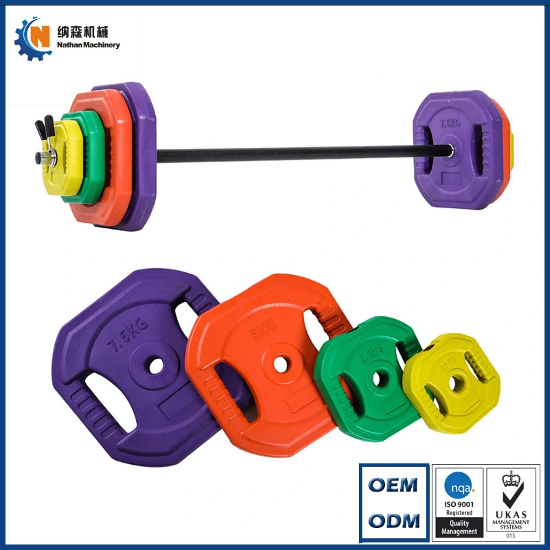 Hot Selling Dumbbell and Barbell 20 Kg Adjustable Weight Barbell Set for Aerobic Training