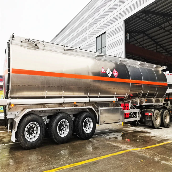 Heavy Oil Tanker Cargo Trailer Liquid Petrol Acid Tank Semi Trailer Fuel Truck Trailers