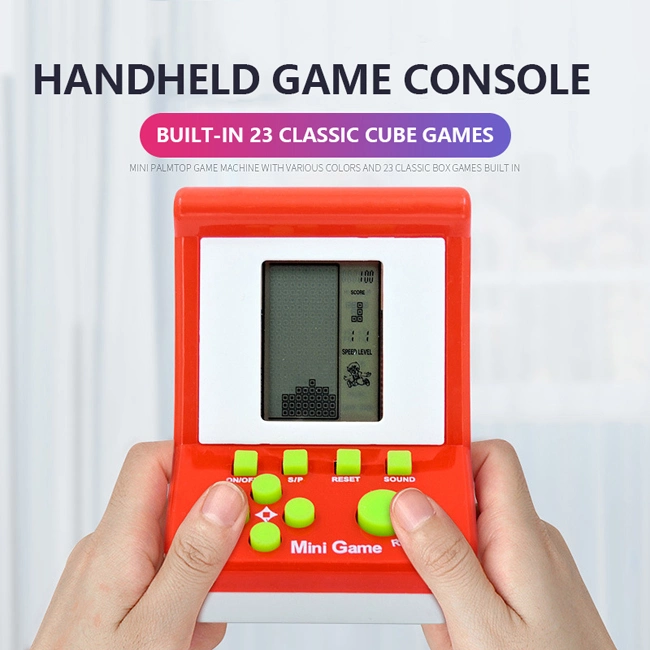 Built-in 23 Classic Cube Games Retro Electronic Game Console Toys Children Hand Held Playing Set Toy Wholesale/Supplier Mini Toy Kids Game as Gift