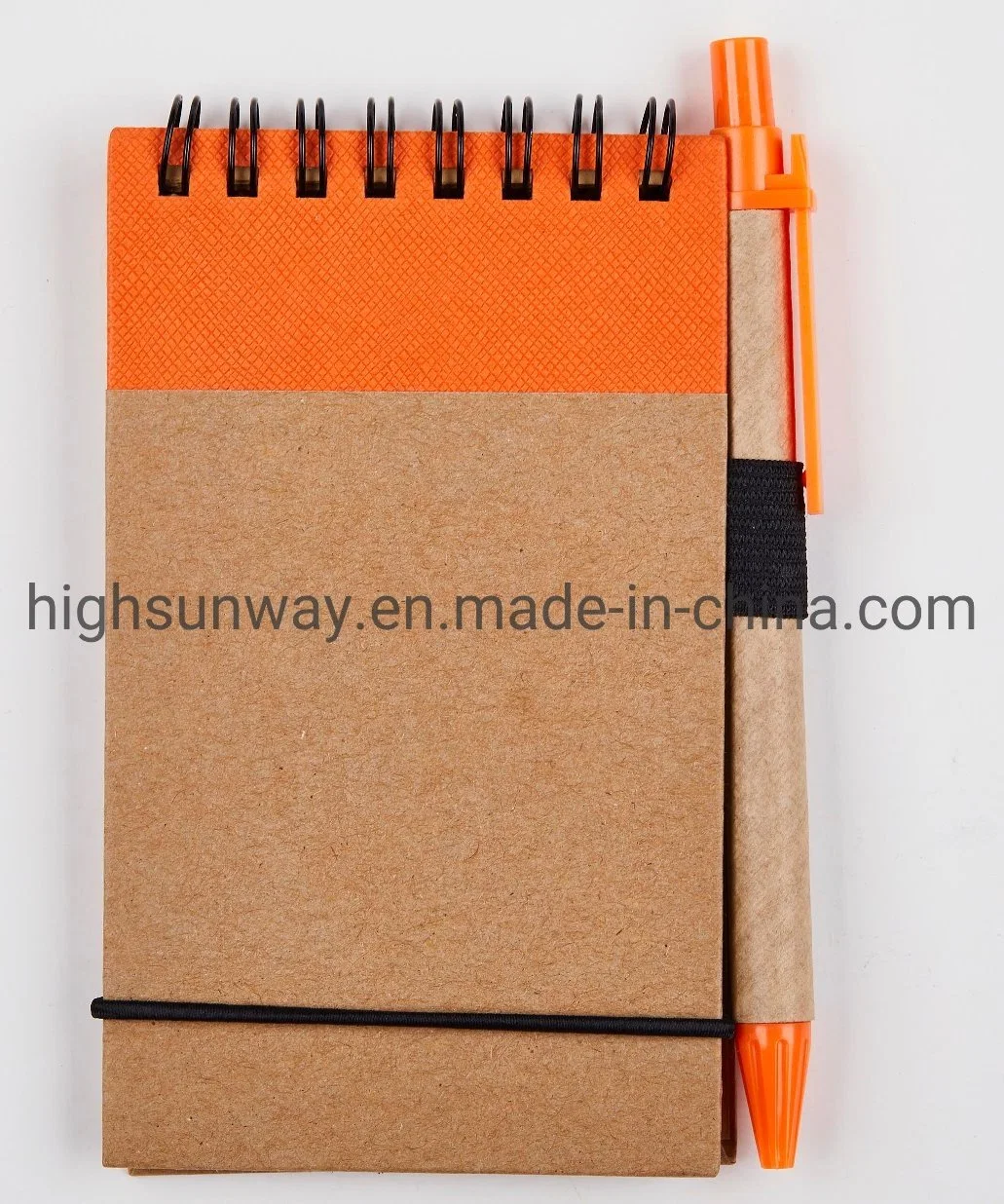 Promotion Gift Cheap Recycled Spiral Jotter Notebook with Pen