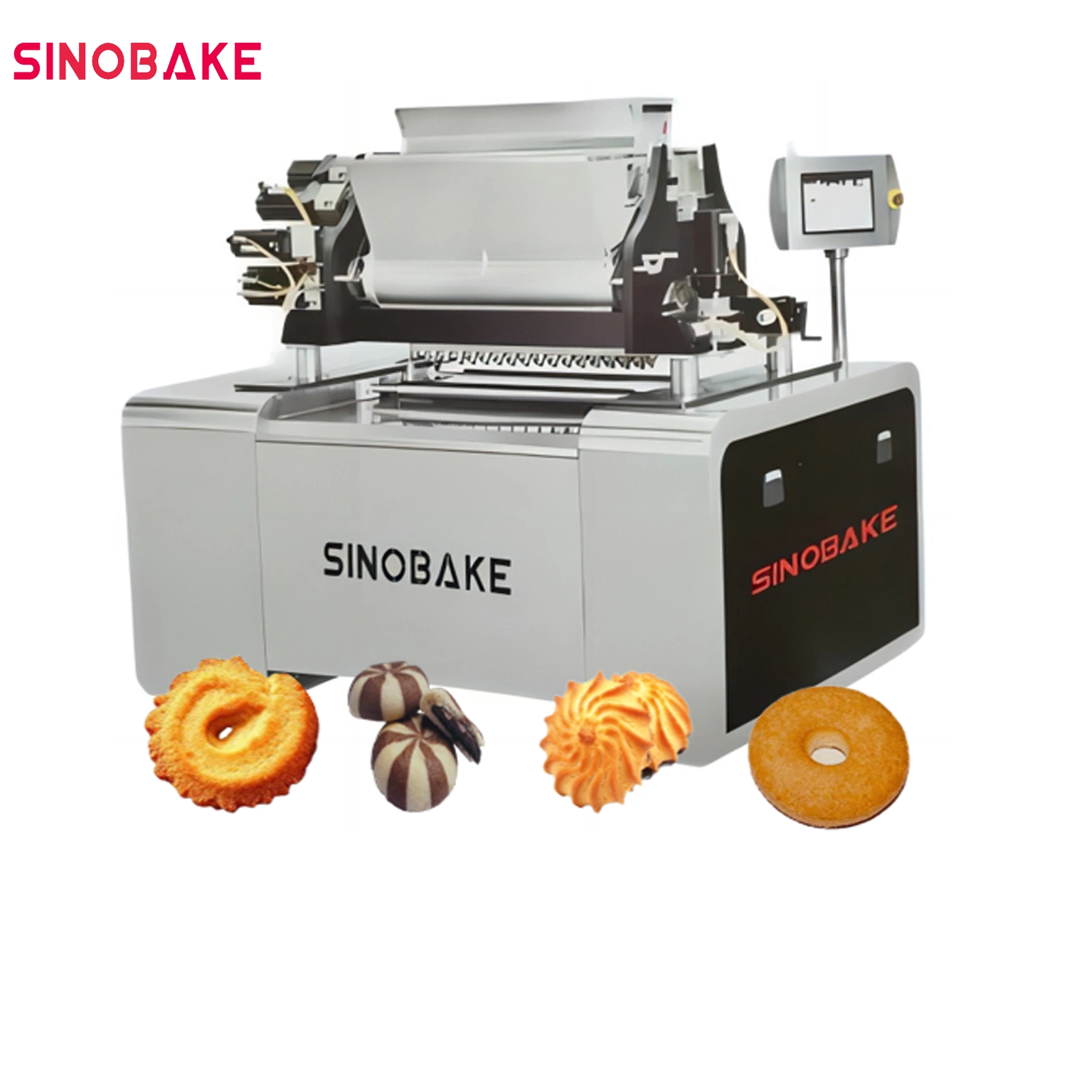 Tres colores automática máquina de hacer pleno Muction Cookie/máquina de hacer galletas