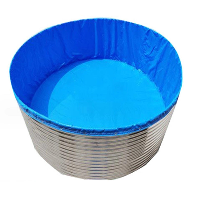 Peixe peixe peixe peixe tanque galvanizado Aço PVC forro peixe Pond