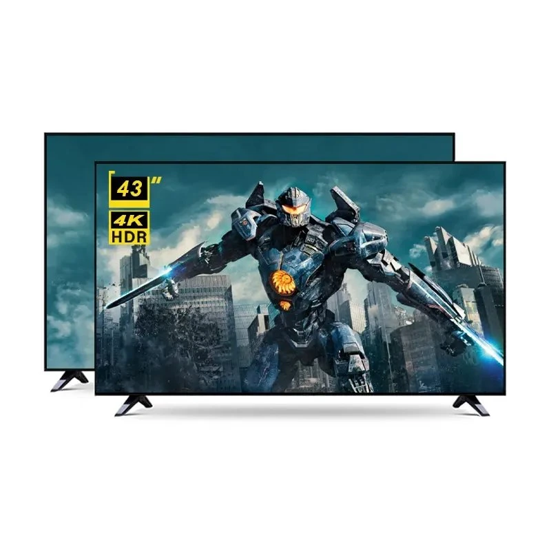 Fabricante Smart Display 43 pulgadas pantalla estrecha TV 24 32 Televisor LED de 40 43 50 55 65 pulgadas con Android Soportes