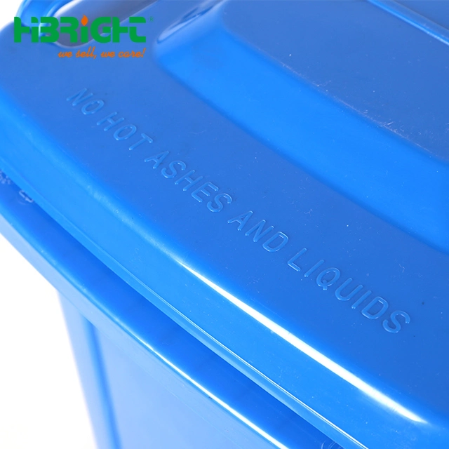 Park Usage Mobile PE Plastic with Lid Garbage Container