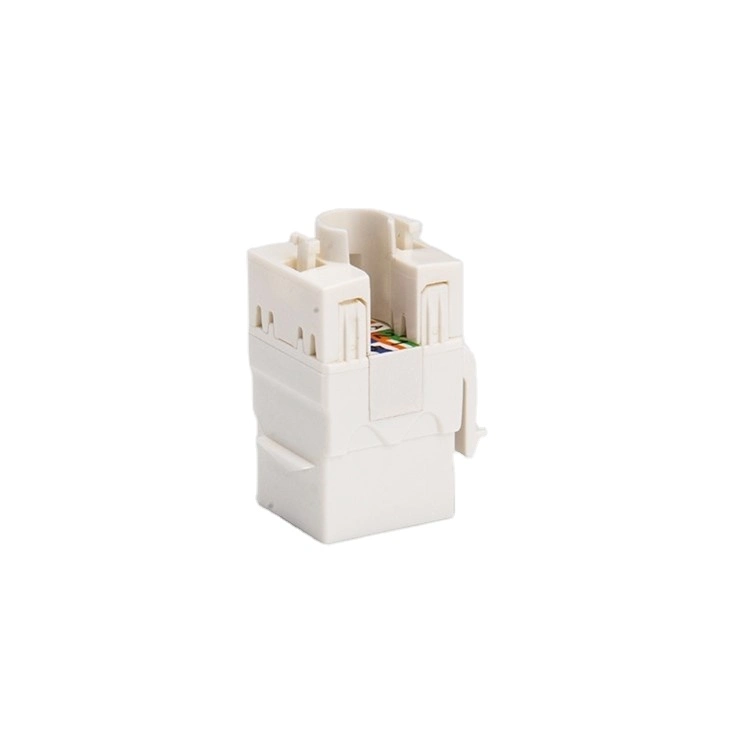 Red RJ45 Cat. 5e UTP de 180 grados sin blindaje perforación Keystone Jack