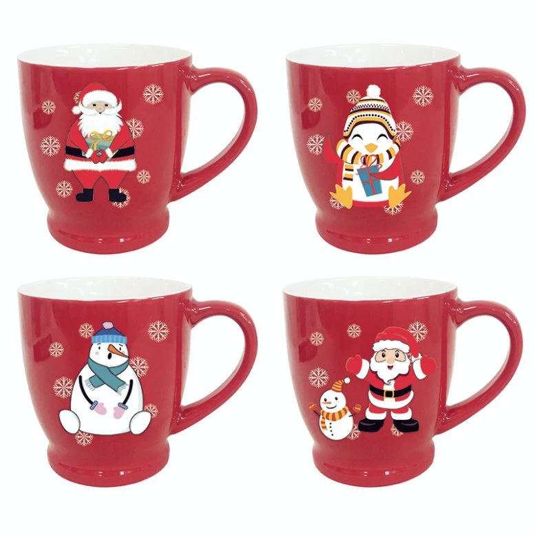 Hot Selling New Item Multicolor Creative Mug Ceramic Coffee Cup Custom Mug Set of 4