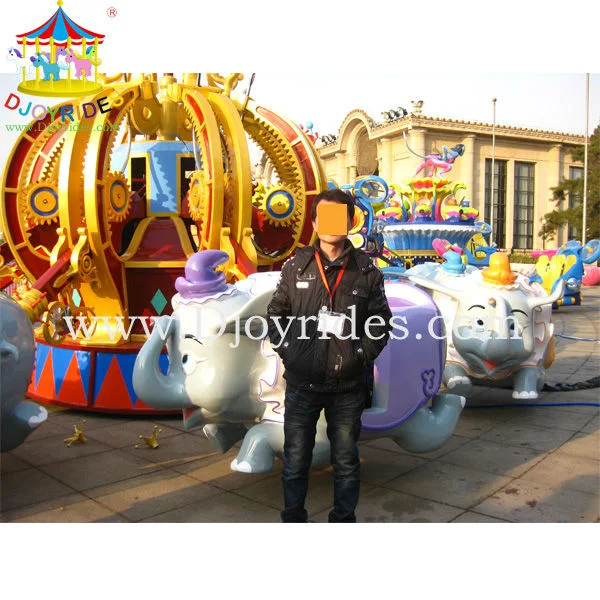 Les enfants ont adoré les attractions Outdoor Game Dumbo Rides Flying Elephant Rides En vente