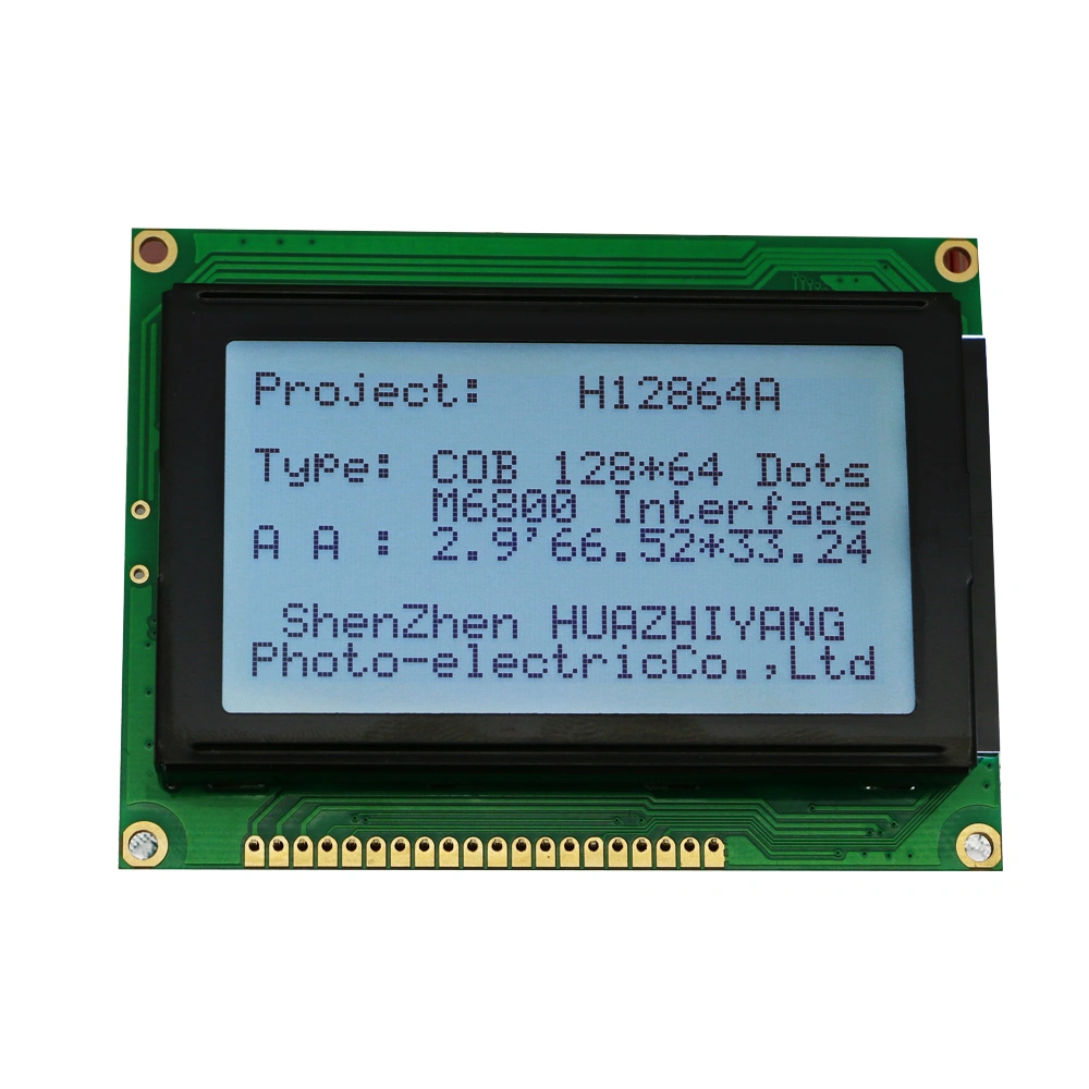 Yellow Blue White Three Color 12864 COB LCD Display