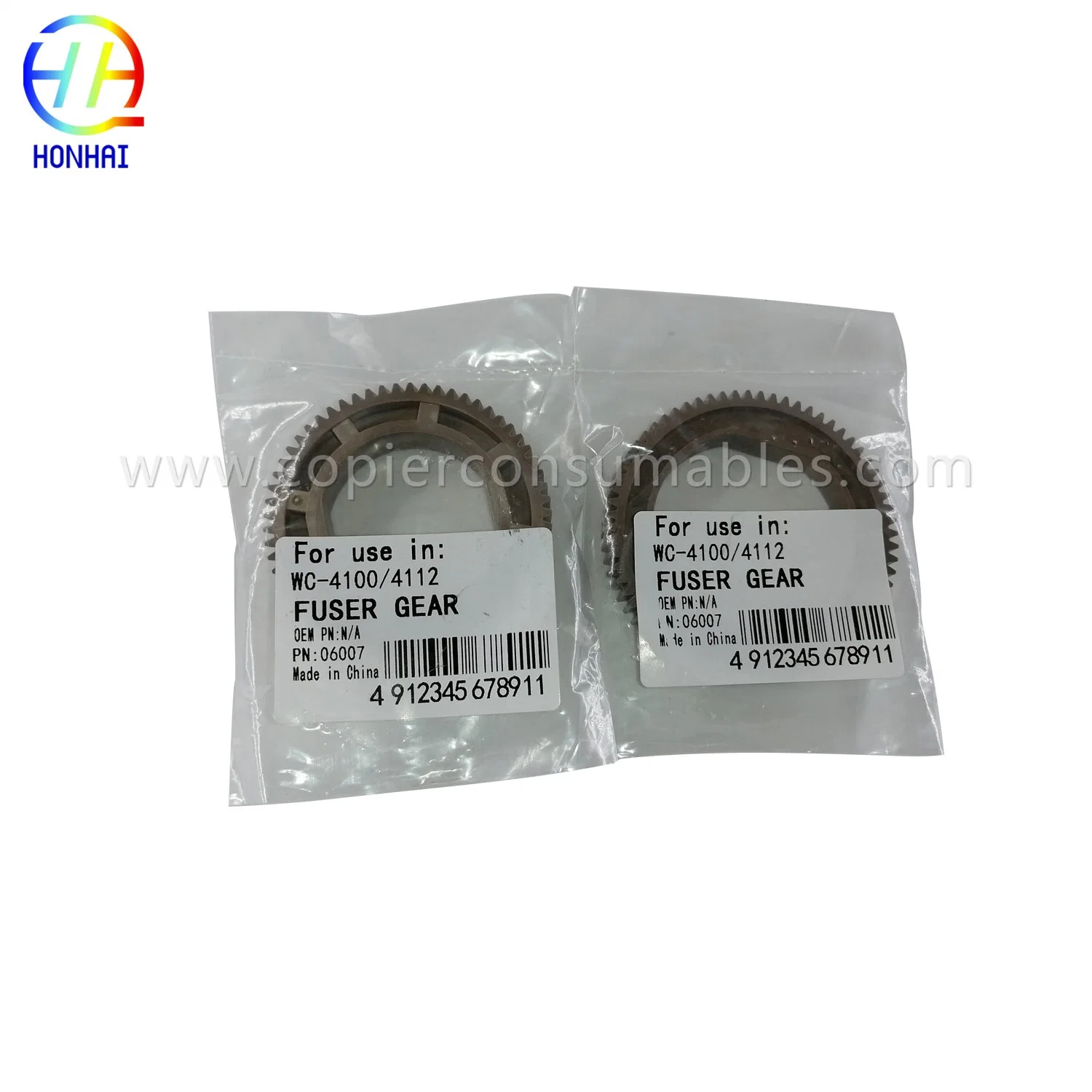 Engranaje de rodillo fusor superior para Xerox 4110 4112 DOCUCENTER 1100 900 (61T)