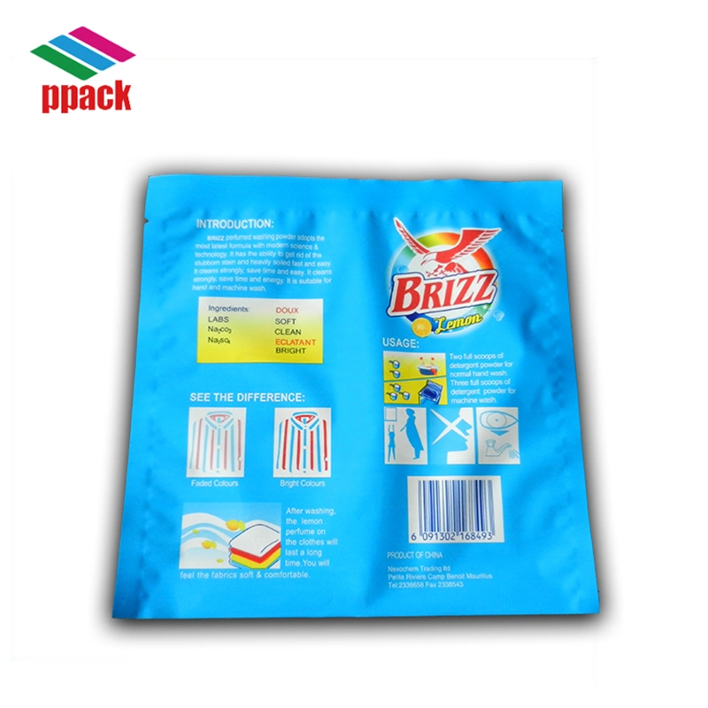 20.5cmx18cm BOPP/LDPE Lamination Three Side Sealed 250g Washing Powder Bag Made in China Package Manufacture