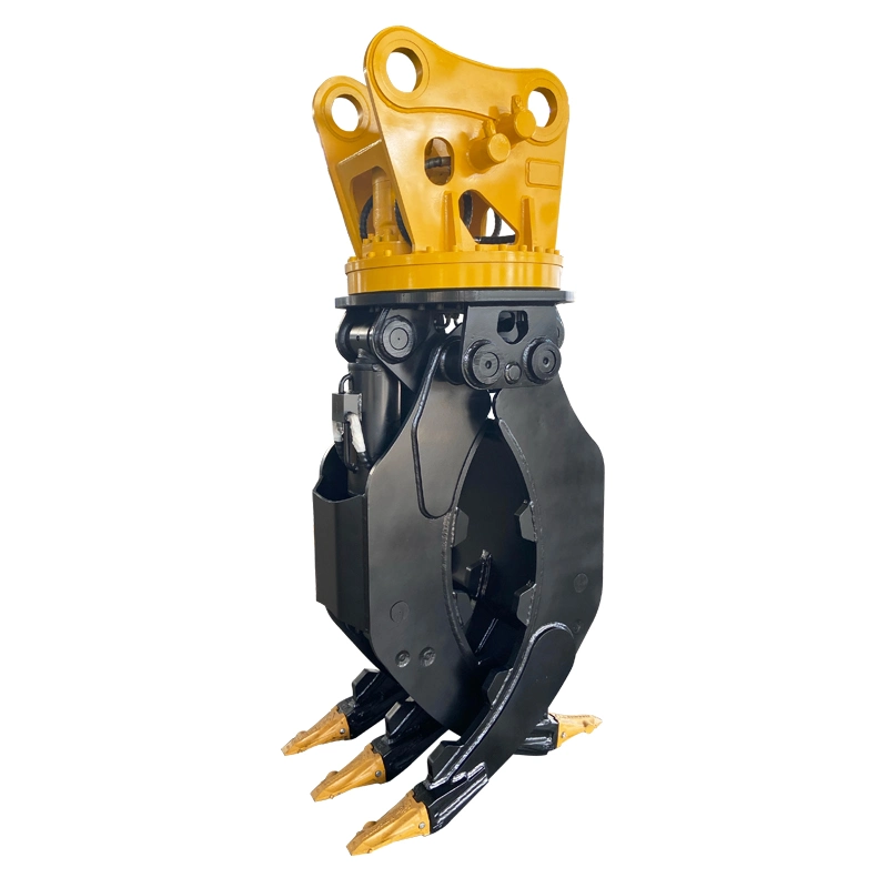 OEM Q355b Material Eaton Motor Rotatable Log Grapple for 30t Excavator