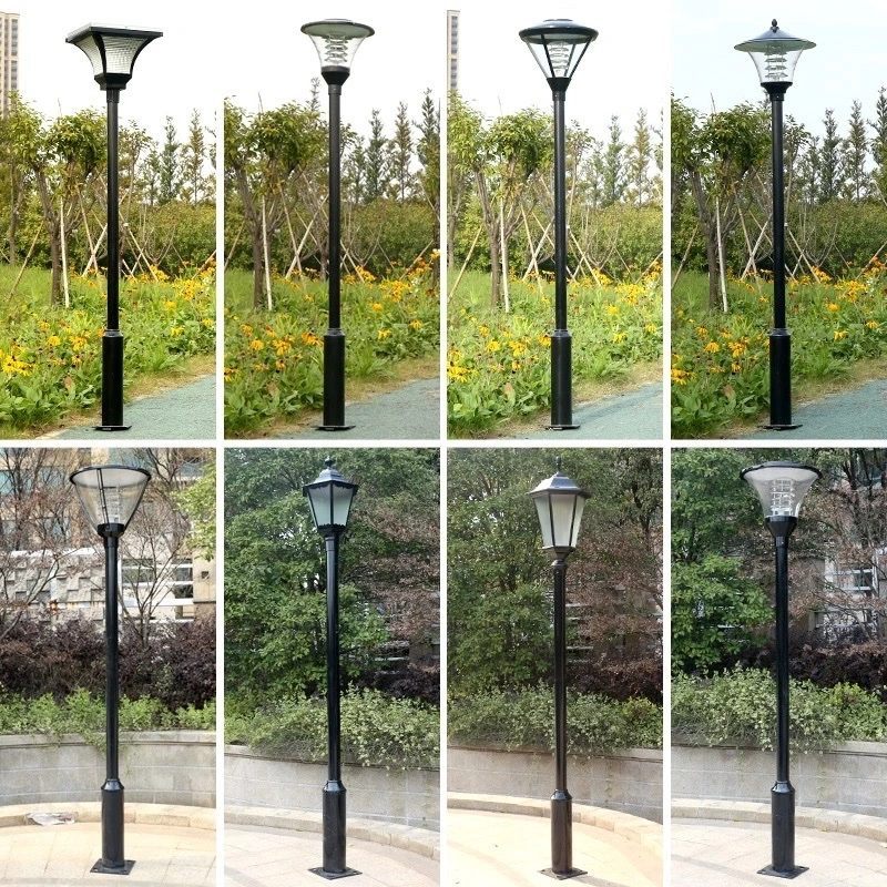 IP65 CE RoHS Aluminum 3m 3.5m 4m Solar LED Garden Light