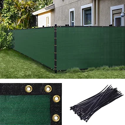 HDPE Material Wind Block Net Privacy Fence Screen Outdoor Backyard Patio Balcony to Cover Sun Shade Black Cover Windscreen for Porch Deck