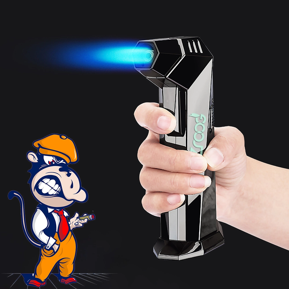 Kitchen Torch Lighters BBQ Flamethrower Metal Welding Torch Lighter Wholesale/Suppliers Custom Logo