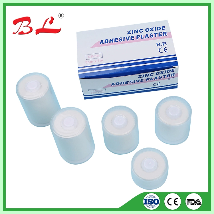 CE Certified Medical Wound Plaster Adhesive Zinc Oxide Adhesive Plaster Roll -F