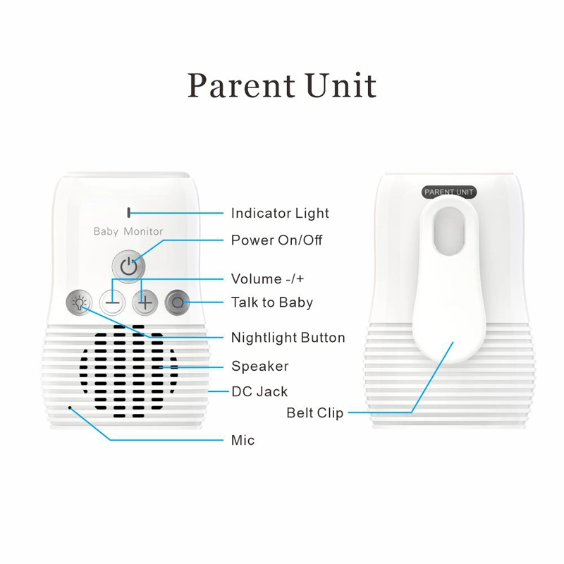 Two-Way Talk Wireless Digital Long Range Baby Audio Monitor