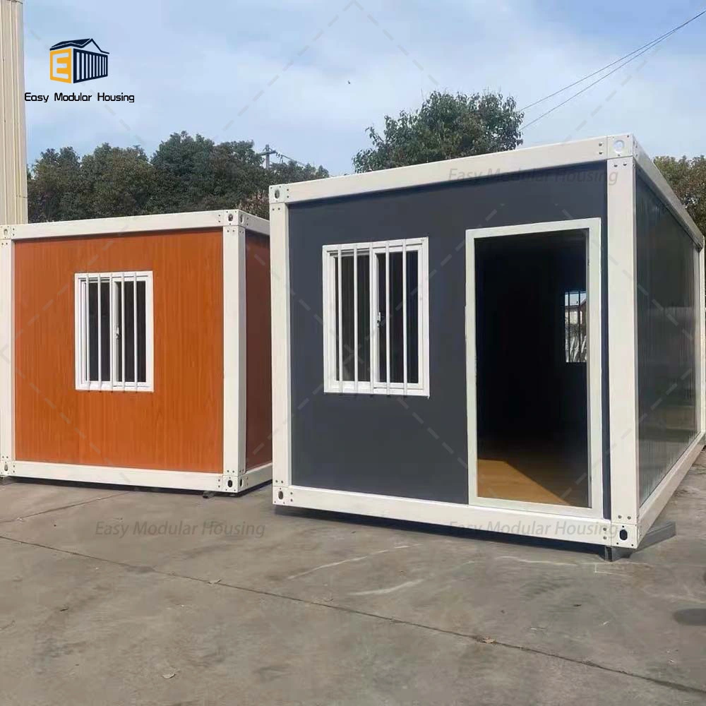 Armazenamento modular Banheiro Residencial Garagem Hotel Madeira Cafeterias Escritório Jardim Kit pré-fabricado Casa de contêiner de vidro da China