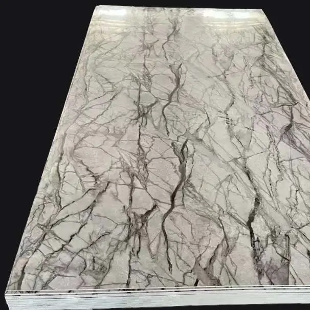 UV Marble Plastic Decorative 3D PVC Sheet Wall Covering Panel Board