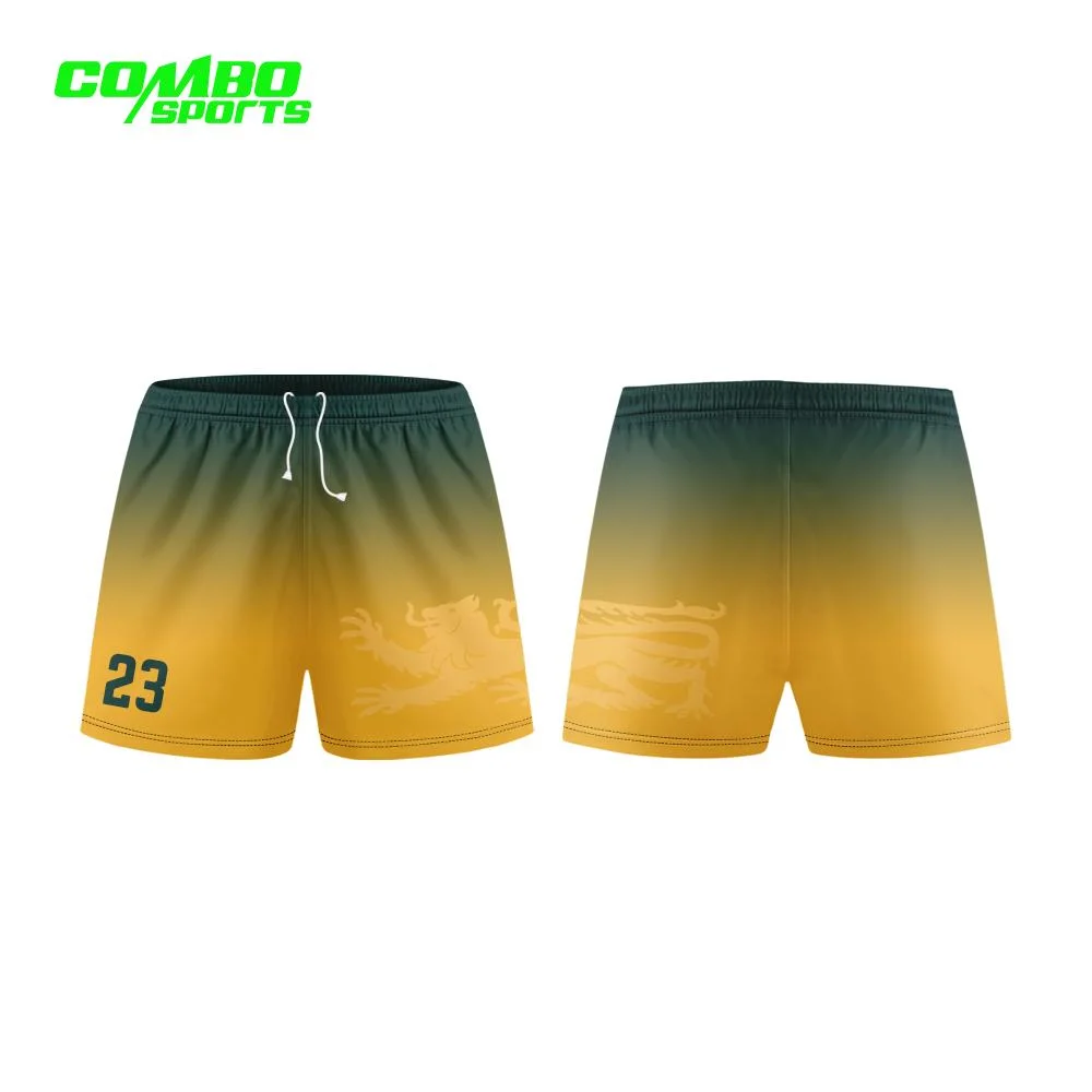 2022 Customized Design OEM Rugby Short Good Looking Colorful Fashion Cut and Sewn Rugby Short