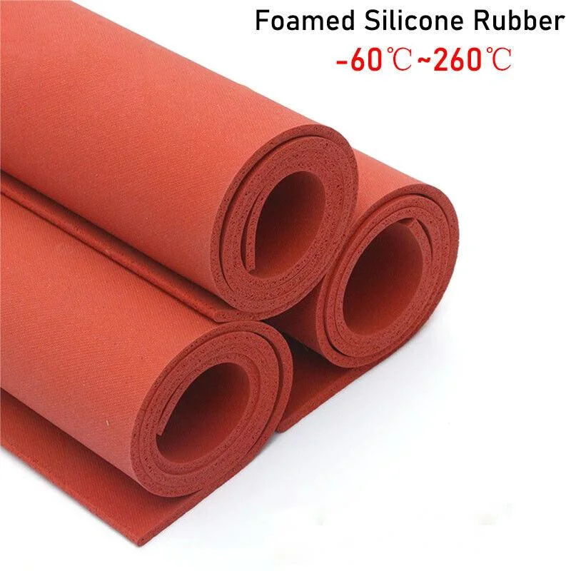 Wholesale/Supplier Close Cell Blue Silicone Sponge Rubber Sheet, Silicone Foam Rubber Sheet with Impression Fabric Surface