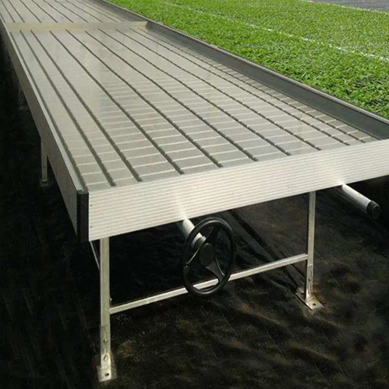 Cheap Price Aluminum Alloy Greenhouses Bench Table Growing Systems Equipment Rolling Bences