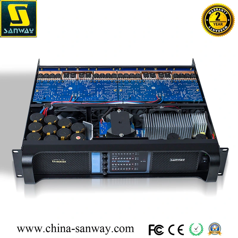 Sanway Fp10000q 4CH Professional Audio Power Amplifiers, 2 Ohms Stable Sound Amplifier DJ Stereo Amplifier