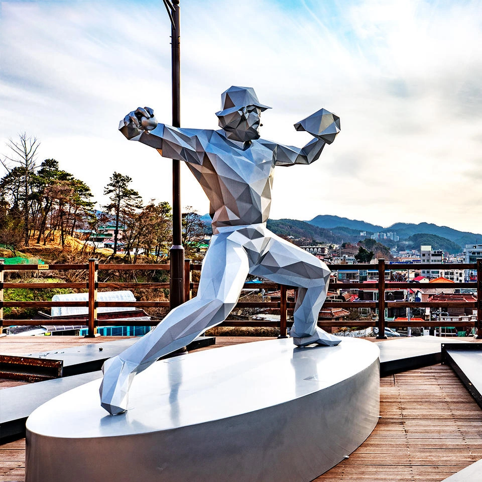 Customized Garden Stainless Steel Human Figure Statue Sculpture