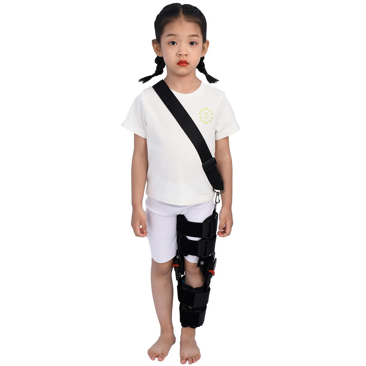 Orthopedic Adjustable Hinged Post-Op Knee Support ROM Hinge Ligament Knee Ankle Foot Hinged Knee Brace Locked in Extension