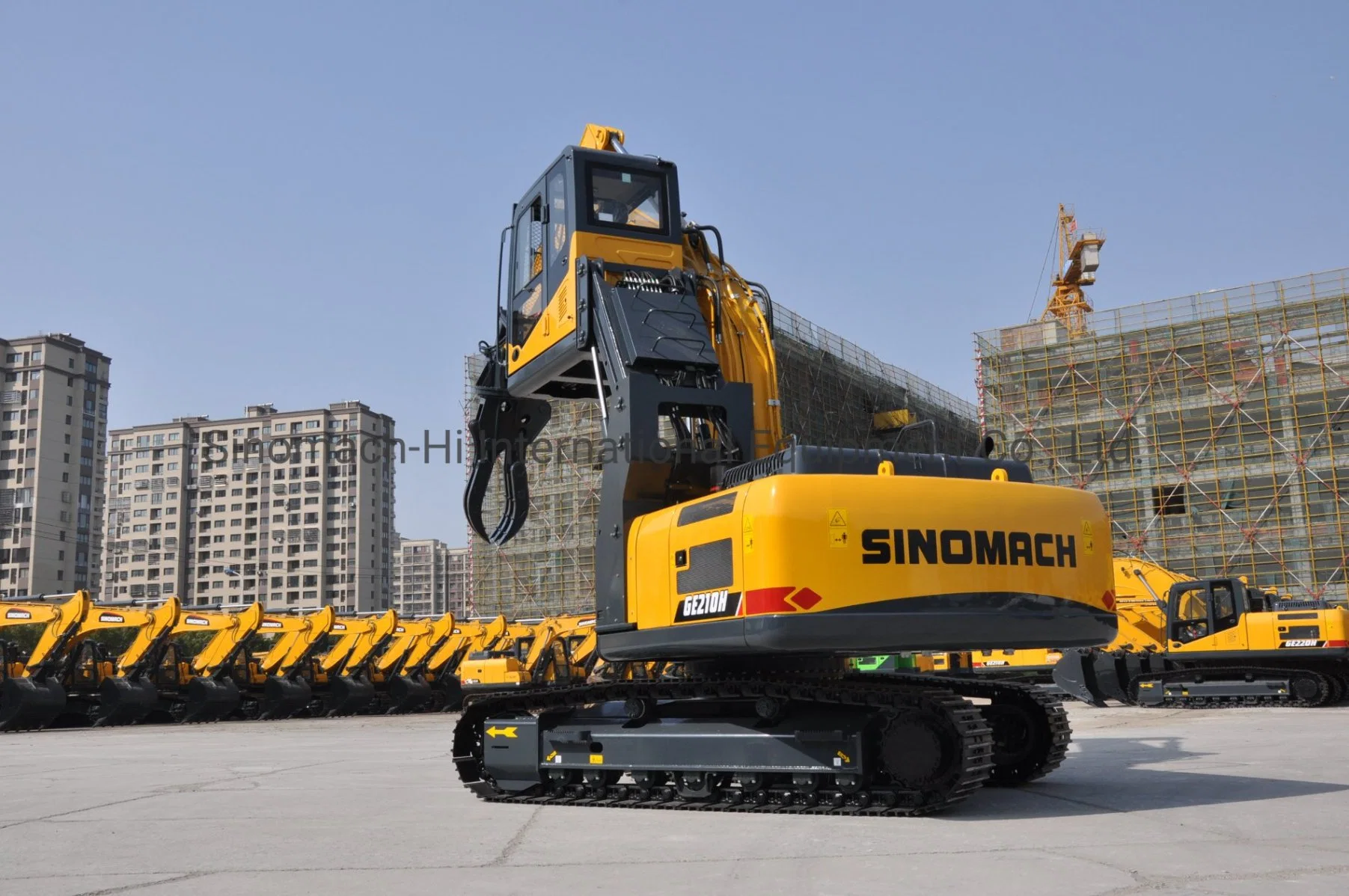 Changlin Sinomach New Style Lengthened Boom Excavator with Liftable Cabin