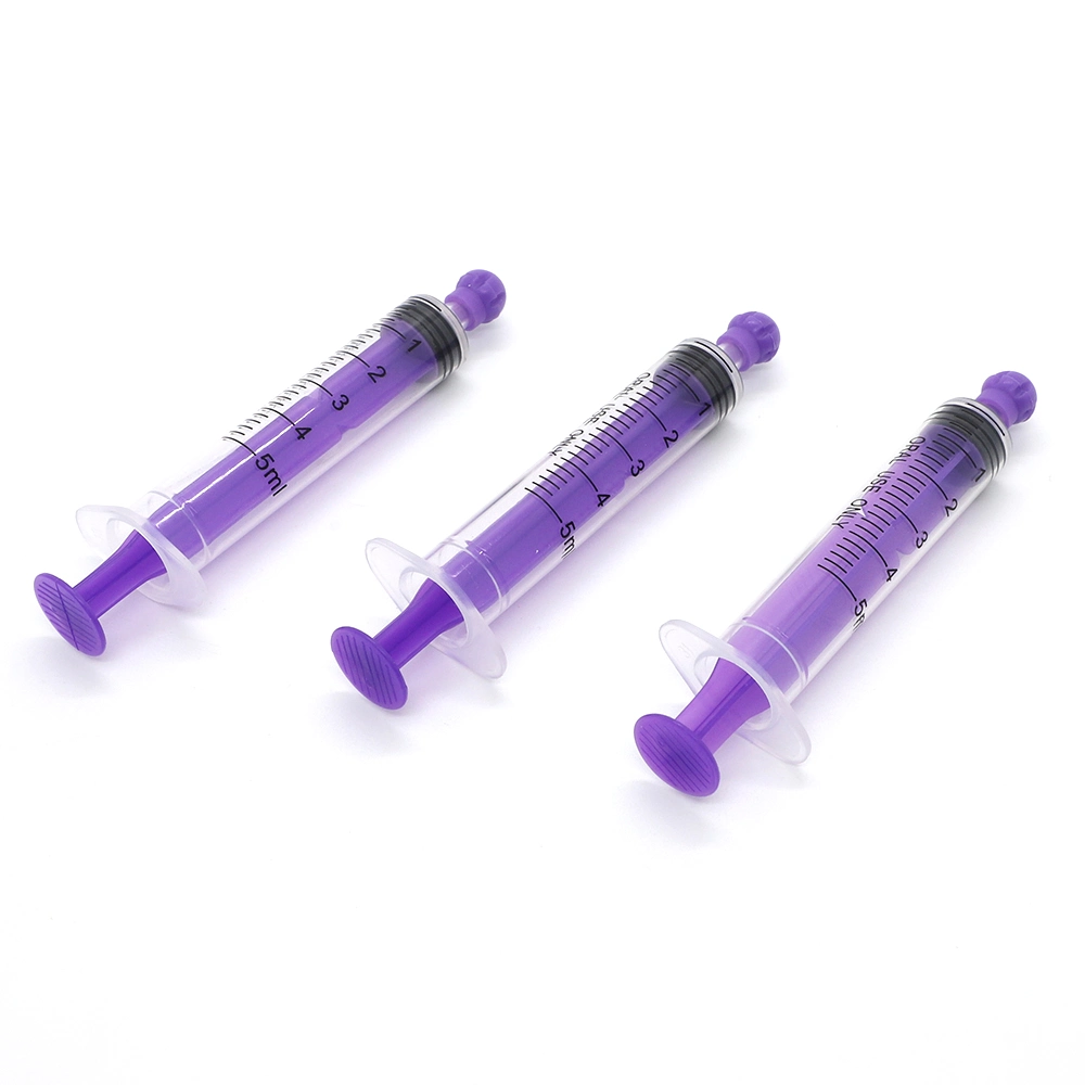 Medical Syringe Manufacture 1ml 3ml 5ml 10ml Colorful Enfit Syringe Feeding Syringe