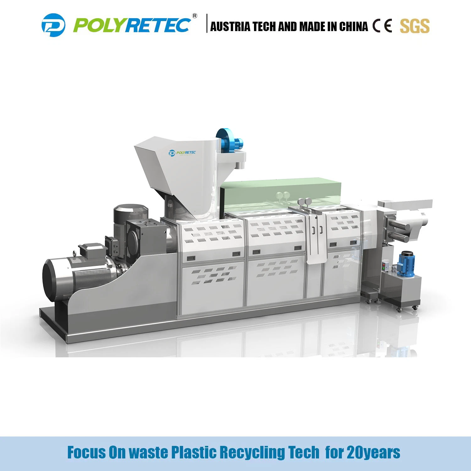 Plastic Waste Recycling Machine PE PP Plastic Recycling Machine Plastic Pelletizing Machine