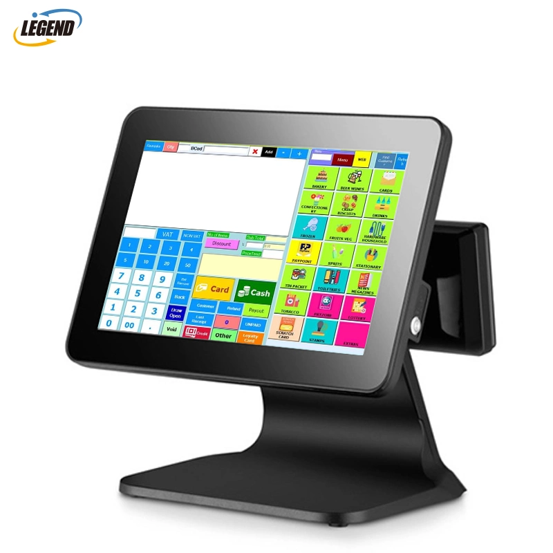 12,1-Zoll-Windows All-in-One POS-Terminal Touchscreen Cash Registrieren Sie sich für den Supermarkt