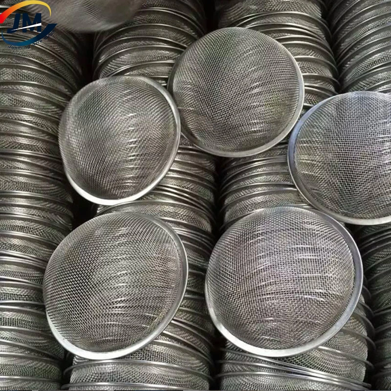 Knitted Demister Pads Mesh Bowl Cap Custom Mesh Strainer Filter Disc Screen Sprouting Lids Stainless Steel Wire Mesh Cylinder