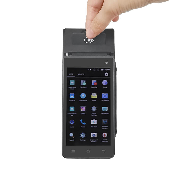 Portable Touch Screen POS System PDA with Built-in Printer