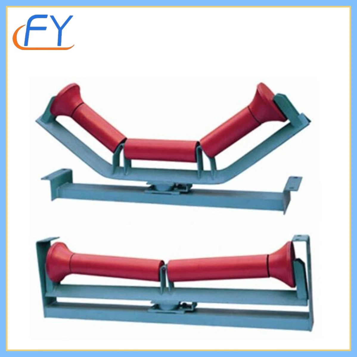 Durable Conveyor Idler Roller Frame Used for Cement, Port, Grain Warehouse