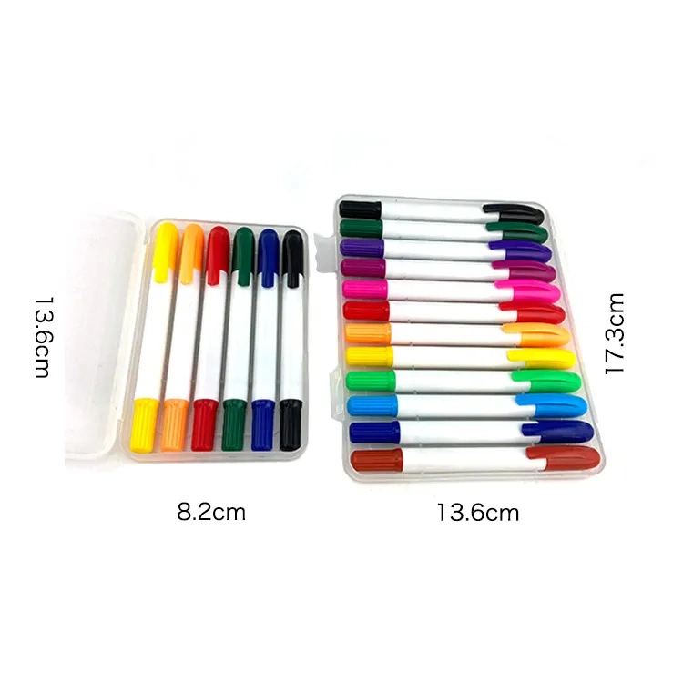Promotional Custom Crayons in School 6 or 12 Colors Color Crayons for Kids Art Drawing Set with Colorful Crayons