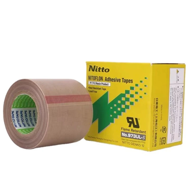 Tela de fibra de vidrio saturado de Fluoroplastic Nitto Denko Nitoflon eléctrico 973UL-S cinta adhesiva de la película de PTFE