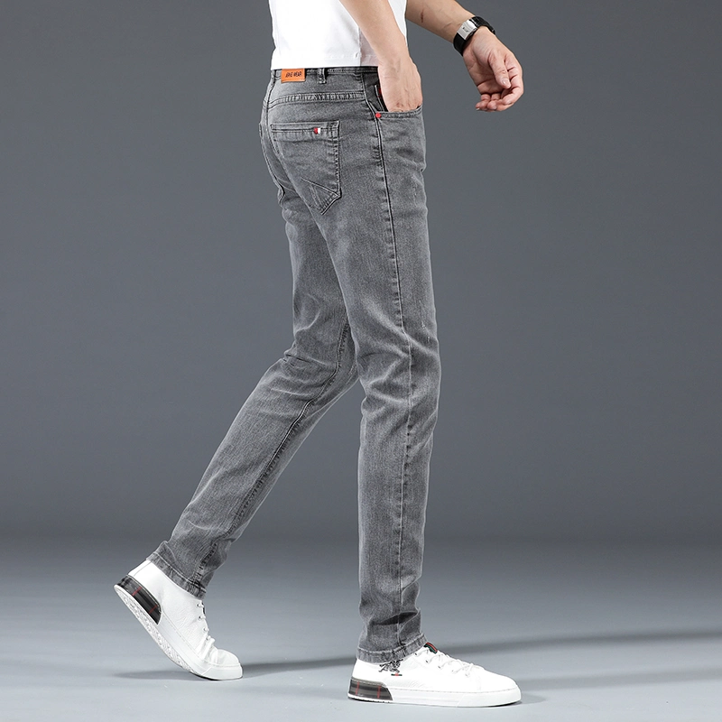 Factory Custom Wholesale/Supplier Made Popular Mens Designer Pants Slim Fit Elastic Punk Style Pencil Pants