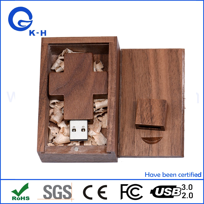 Christian Wooden Cross USB Flash Bamboo Memory Stick 16GB